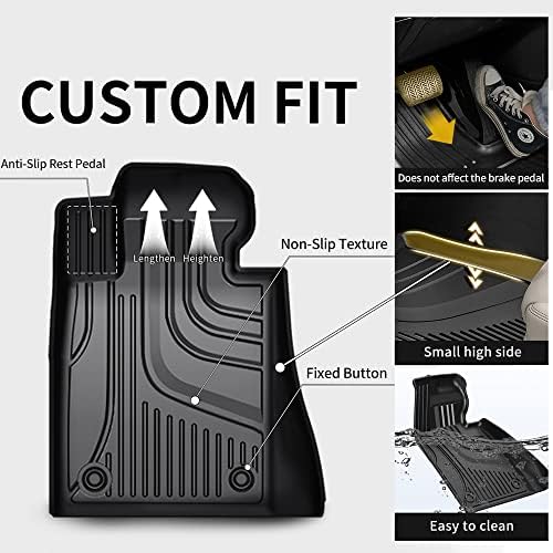 AOMSAZTO CARA TAPES DE TOYOTA COROLLA Sedan 2020-2023, TPE de serviço pesado All Weather Automotive Floor Tapetes,