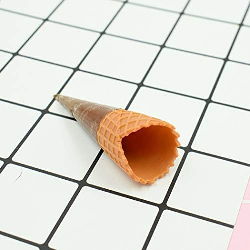 FUNPA 12pcs Simulação Sorvete Cone Diy Food Toy Toy Artificial Cream Cone para crianças