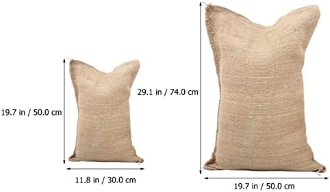 Sacos de estopa de Yardwe, sacos de batata de 8pcs, 30* 50cm/ 50* 74cm de raízes reutilizáveis ​​sacos de armazenamento