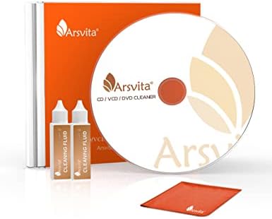 Arsvita Laser Lenser Limpador de disco Conjunto para CD/VCD/DVD Player, seguro e eficaz, ARCD-03