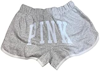 Victoria's Secret Pink Curved Shorts colorido tamanho cinza grande novo
