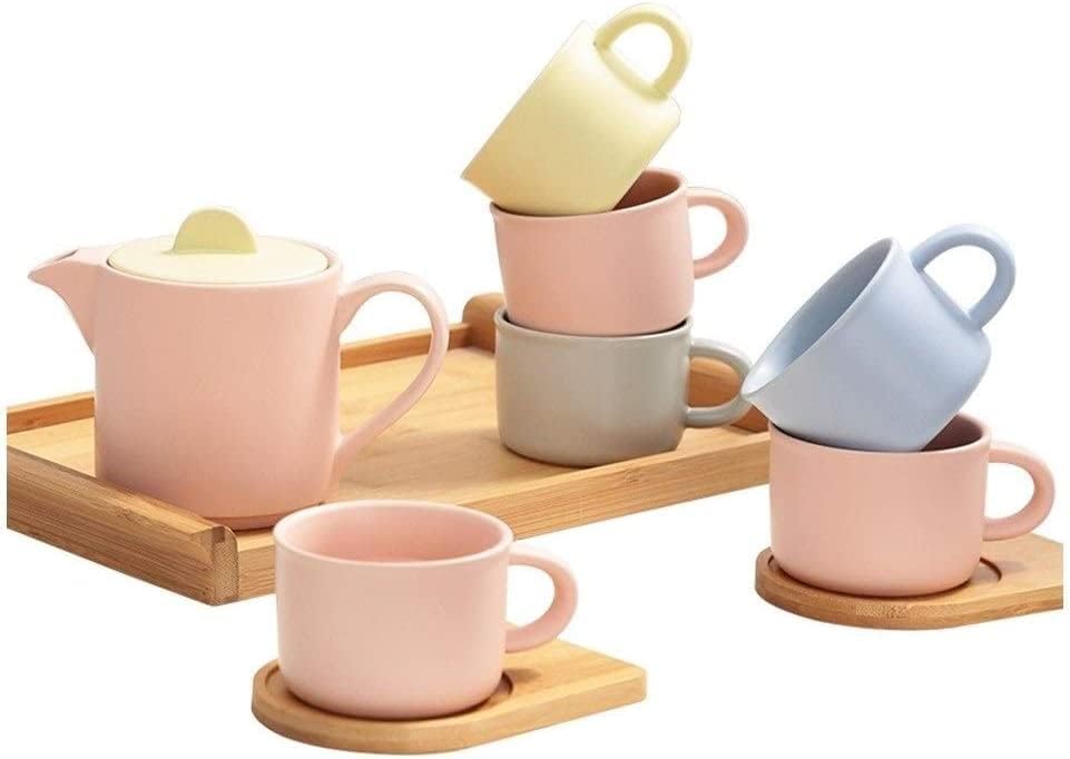 Razzum chinês gongfu chá conjunto de café conjunto de xícara de xícara de cerâmica casa de chá da tarde conjunto de colorido de chá