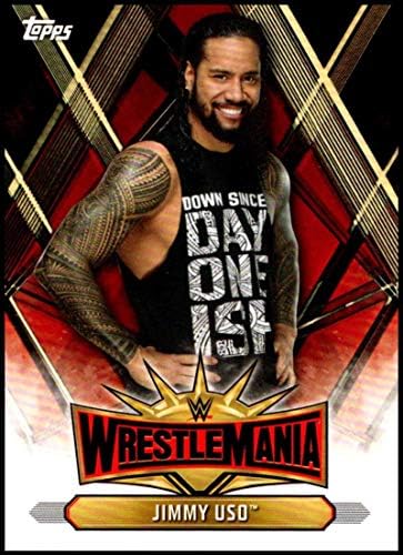 2019 Topps Road to WrestleMania WrestleMania 35 lista WM-33 Jimmy USO WWE Wrestling Trading Card