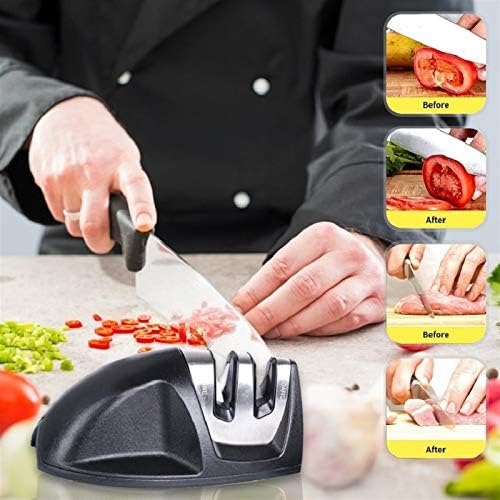Faca de faca de cozinha Sharpador de faca 2 estágios de estágios de cozinha Profissional Facas de pedra afia -se as facas