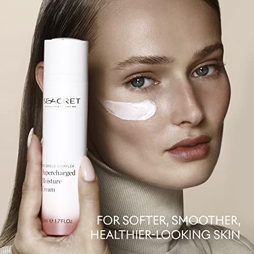 SeaCret Face Hidratante - Bio Shield Complex Superalged Cream de umidade inspirado em cuidados com a pele coreanos, enriquecido