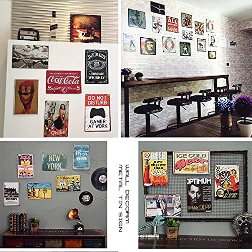 Angeloken retro metal lata sinal vintage melhor na cidade hambúrgueres de alumínio para decoração de parede de café