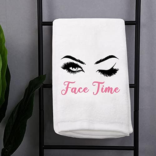 WZMPA Face Time Wash Tootes Presentes faciais GaG Eye Lashes Makeup Wash Banheiro Decoração para Mulheres Meninas Convidados