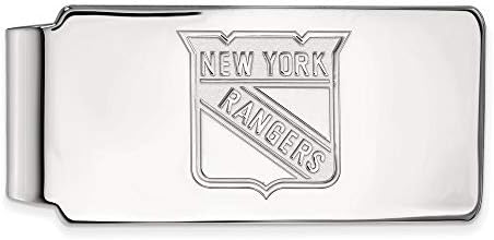Logoart 10k Gold Branco NHL New York Rangers Money Clip