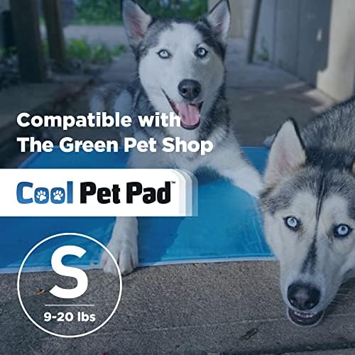 A capa de tapete de refrigeração de cães de pet shop verde, pequena - proteja seu tapete de resfriamento de gel para cães da sujeira