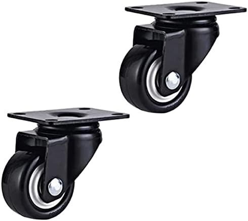 Gruni 2 polegadas Pu Casters Wheels Mudo da roda vestível para móveis de sofá Carrigar Hardware industrial 2pcs