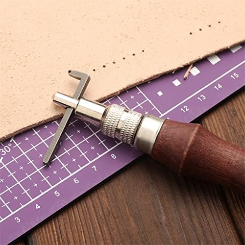 Kit de costura de corte de couro sdfgh com agulhas de costura de olho grande groovers de couro encerado para couro diy feita à mão