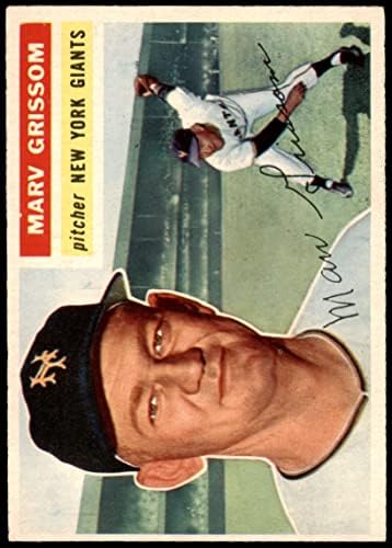 1956 Topps # 301 Marv Grissom New York Giants Ex -Giants
