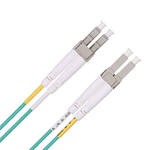 OM3 LC a LC Cabo de adesivo - cabos de fibra óptica Multimodo duplex - 0,5m - 50/125μm, pacote de 4