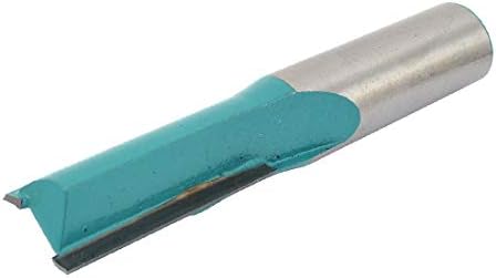 X-dree 1/2 Corte diâmetro de metal duplo flautas nítidas Brilhas de perfuração reta do roteador para carpinteiro (1/2 '' de
