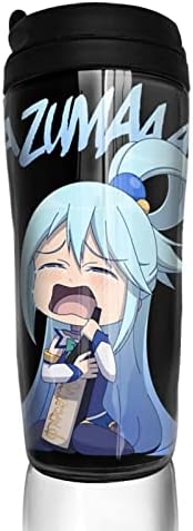 UOGEEP Anime Konosuba Aqua Coffes Coffes Cups A vácuo portátil Copas isoladas de moda de moda de moda canecas 12 oz