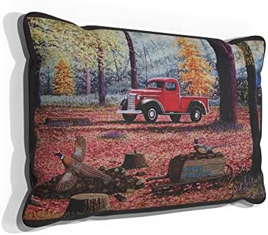 HUBER FIREWOOD - 2 Pillow de tela para sofá ou sofá em casa e escritório de desenho e pintura do artista Mike Bennett 13