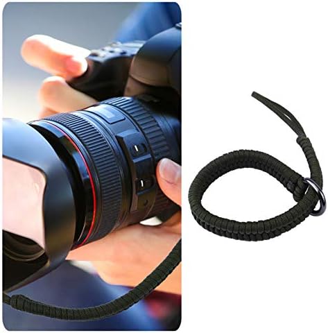 Solustre 2pcs Celas de pulso Celas de lanterna portátil para câmeras DSLR Teave corda Itens trançados Segurança ajustável