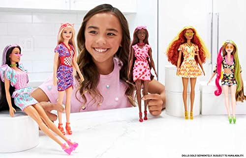 Barbie Color Revelar Doll & Accessories, Sweet Fruit Series, 7 Surpresas, 1 boneca Barbie