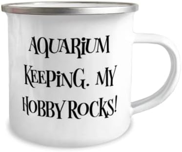 Melhor aquário que mantém presentes, manutenção do aquário. My Hobby Rocks!, Caneca épica de 12 onças de campista para homens de mulheres