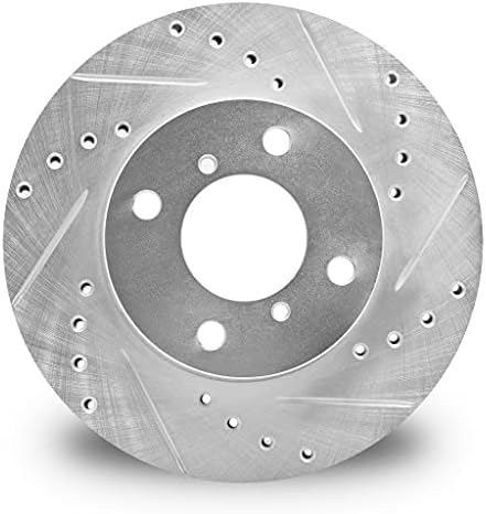 Rotor de freio de zinco prateado perfurado e com fenda 631-58023r