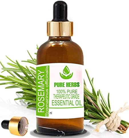 Ervas puras Rosemary Puro e Natural Teleapeautic Grade Essential Oil com conta -gotas 15ml