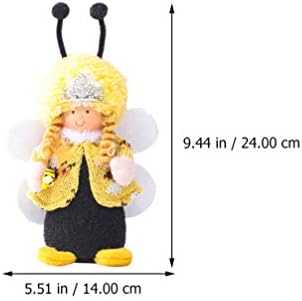 Nuobesty abelha decoração travesseiro coelho decoração mel boneca menina garoto elfo boneca de pano abraçando almofada animal