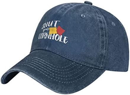 Feche o seu cornhole mass jeans cowboy chapéu de beisebol chapéu sol chapé de caminhão preto chapéus