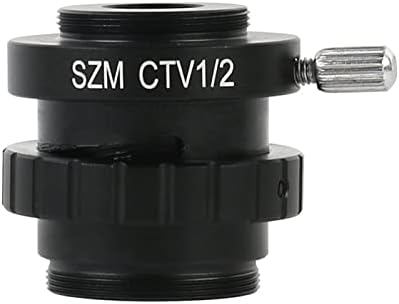 QCMYJM Microscópio digital LCD 28mm Adaptador de câmera estéreo de 28 mm C-M-MONT C 1/2CTV Reduzido Lente Adaptador