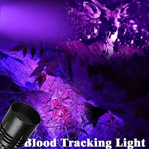 I0DO Luz de rastreamento de sangue recarregável para caçar veados trilhas para detecção de veado de veado lanterna,