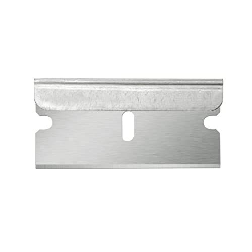 Lâminas de barbear de borda única da linha americana - 100 lâminas - 0,009 Lâminas de utilidade de aço de alto carbono para uso pesado