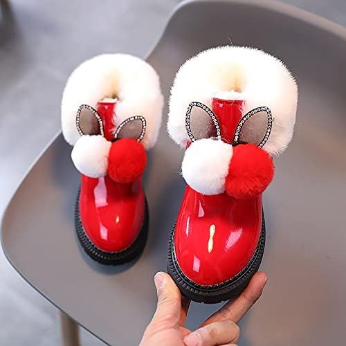 Garotas garotas botas de tornozelas de inverno botas de neve