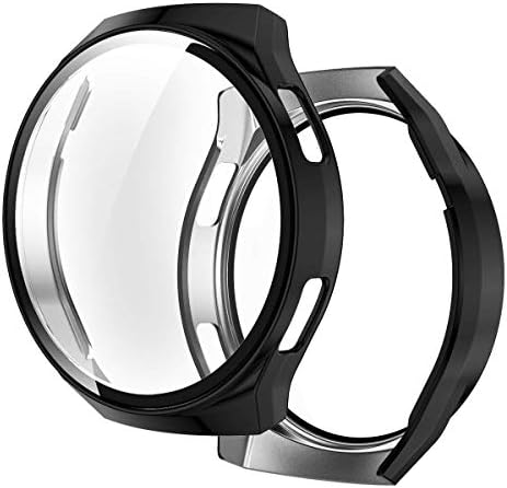Caixa de capa completa compatível com a caixa do protetor de tela Huawei Relógio 2E, casos de filme de vidro temperado, à prova de choque e riscos, capa de protetor resistente