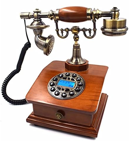 Telefone gayouny moda wood telefone fixo telefonia telefone em casa