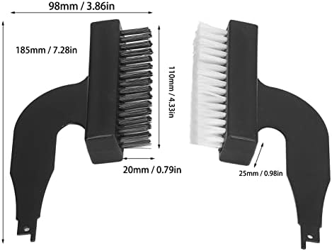 Ferramenta de remoção de ferrugem, 4 PCs Remoção de ferrugem A pá de pá de malheta de arame de nylon pincéis abrasivos