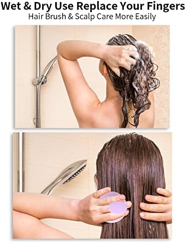 Brush de massager de couro cabeludo jikocxn, pincel de 3 em 1 em 1, massageador de cabelo, massageador de lavprovação de cabelos de silicone macio para estresse Relax Growth Hair, escova de cabelo para homens