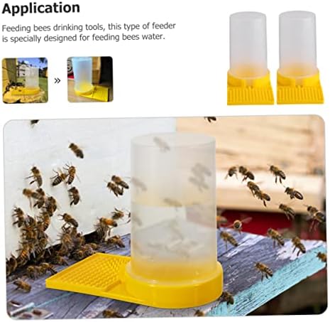 CLISPEED 2PCS Ferramentas de mel abelhas reutilizáveis ​​rega rega do apicultor da colméia de favo de mel para entrada de água de