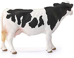 Schleich Farm World, brinquedos de animais de fazenda para crianças de 3 anos ou mais, figura de brinquedo de vaca em preto