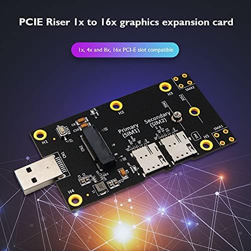Conectores 2021 Cards de expansão do adaptador NGFF M2 Chave B para USB 3.0 Adaptador Nano SIM Slots de cartão SIM para 3G 4G 5G Módulo Desktop - CN