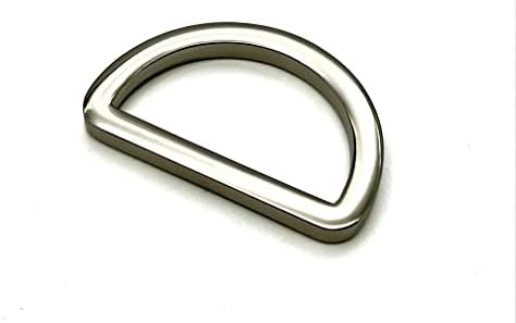 3Dancraftit níquel d forma anéis semi-circular D fivelas de anel para correias de correias Bolsas de correia de bolsa Fazer