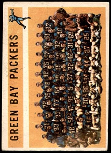 1960 TOPPS 60 Packers Team Checklist List Green Bay Packers VG Packers