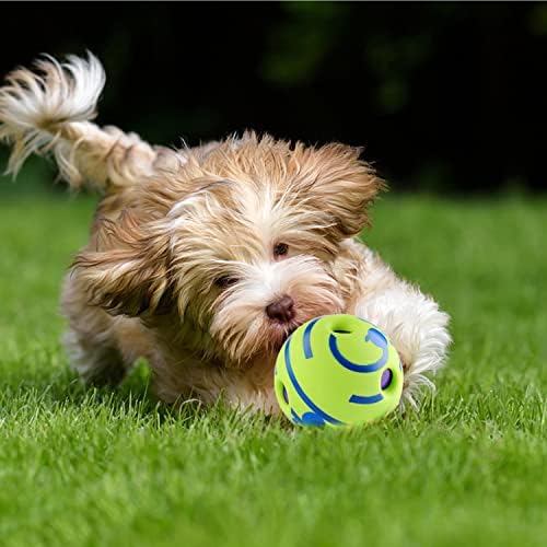 Bola de risadinha, brinquedos interativos para cães, sons divertidos de risadagem quando enrolados ou abalados, filhotes