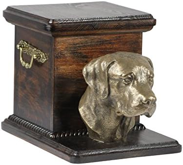 Labrador Retriever, Memorial, urna para as cinzas de cachorro, com estátua de cachorro, Artdog