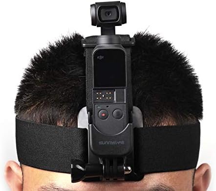 Banda de cabeça + adaptador para DJI Osmo Pocket para câmera GoPro, faixa de cabeça de cinta de correia ajustável de