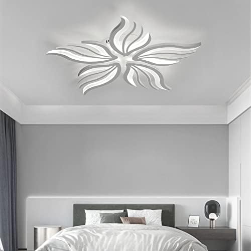 Ulihaian LED Teto Light, 29,5 ”de teto moderno Luzes de montagem de descarga de descarga de luz, para sala de estar, quarto, sala de jantar, controle remoto diminuído, 48W