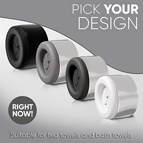 Conjunto de 4 suportes de toalhas premium para banheiro, cozinha e família - porta -toalhas de aço inoxidável -