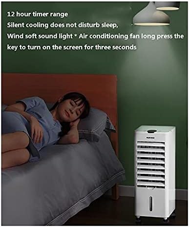 Lylff Air Conditioner 8000btu, refrigerador de ar, 3 velocidades do ventilador, tela LED de economia de energia, temporizador