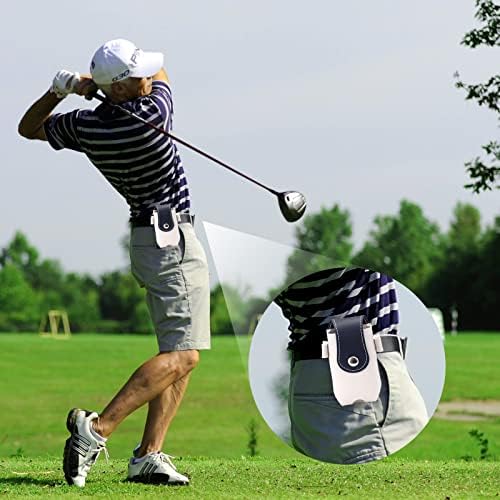 Bolsa de cintura de bola de golfe Tobwolf, bolsa de porta -voz da caixa de golfe leve, bolsa de utilidade de golfe portátil com clipe, bola de bola de golfe bolso de bolso de golfe bolsa de bolsa de bolsas esportivas para jogador de golfe para golfe