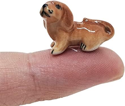 Witnystore minúsculo 3½ de dachshund cão preto de 3 ½