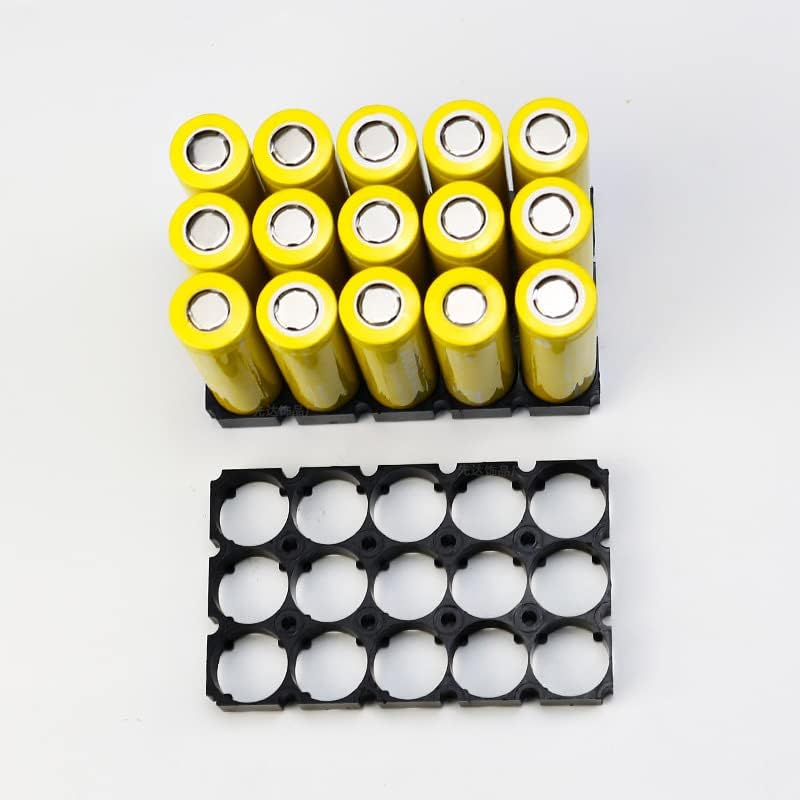 FILECT 5PCS 7x7 Spacer de células 18650 Suporte de bateria de lítio para pacote de bateria DIY 18,5 mm Dia