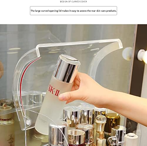 Jinzunbao Profissional Grande organizador de maquiagem cosmética Poeira à prova de água Cosméticos estação de exibição de armazenamento com gavetas